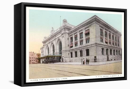 Albany Train Station-null-Framed Stretched Canvas