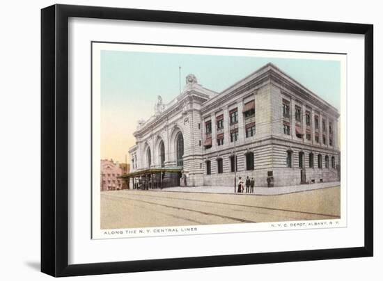 Albany Train Station-null-Framed Art Print