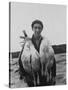 Albatross Killed for Food by Tristan Da Cunha Islander-Carl Mydans-Stretched Canvas