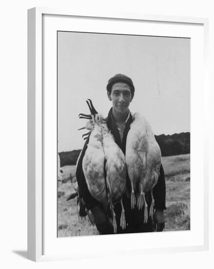 Albatross Killed for Food by Tristan Da Cunha Islander-Carl Mydans-Framed Photographic Print