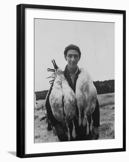 Albatross Killed for Food by Tristan Da Cunha Islander-Carl Mydans-Framed Photographic Print