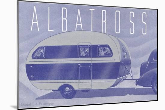 Albatross Travel Trailer-null-Mounted Art Print