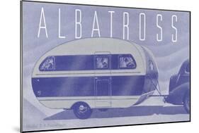 Albatross Travel Trailer-null-Mounted Art Print