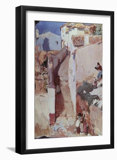 Albayzin in Granada, by Joaquin Sorolla Y Bastida-null-Framed Giclee Print