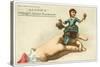 Albee's Midget Oyster Crackers Trade Card-null-Stretched Canvas