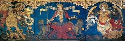 Justice between the Archangels Michael and Gabriel-Alberegno Jacobello-Premium Giclee Print
