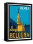 Albergo Bologna, Roma-Found Image Press-Framed Stretched Canvas