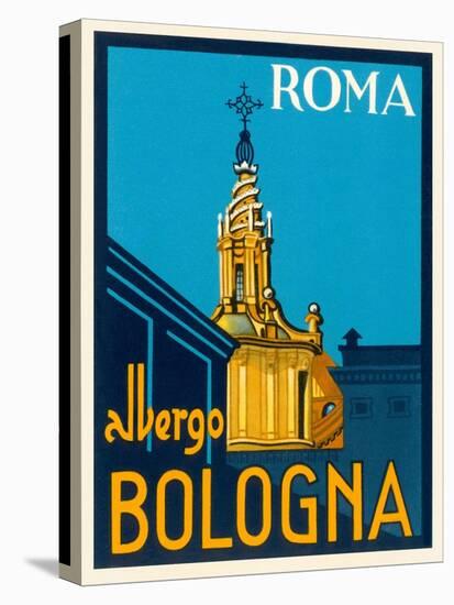 Albergo Bologna, Roma-Found Image Press-Stretched Canvas