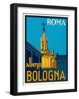 Albergo Bologna, Roma-Found Image Press-Framed Giclee Print
