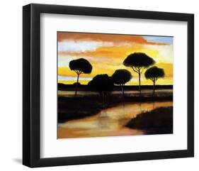 Alberi di Pisa at Sunset-Judith D'Agostino-Framed Art Print