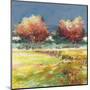 Alberi nel prato-Luigi Florio-Mounted Art Print