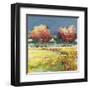 Alberi nel prato-Luigi Florio-Framed Art Print