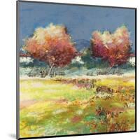 Alberi nel prato-Luigi Florio-Mounted Art Print