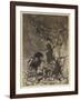 Alberich and Mime-Arthur Rackham-Framed Art Print