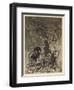 Alberich and Mime-Arthur Rackham-Framed Art Print