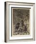 Alberich and Mime-Arthur Rackham-Framed Art Print