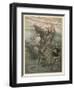 Alberich Steals Ring-Arthur Rackham-Framed Art Print