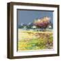 Albero nel prato-Luigi Florio-Framed Art Print