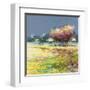 Albero nel prato-Luigi Florio-Framed Art Print