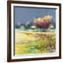 Albero nel prato-Luigi Florio-Framed Art Print