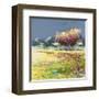 Albero nel prato-Luigi Florio-Framed Art Print