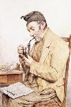 Grandfather with Pipe, 1903-Albert Anker-Giclee Print