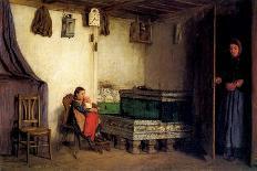 Interior of a Cottage, C.1870-77-Albert Anker-Giclee Print