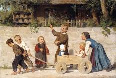 Kindergespann, 1868-Albert Anker-Giclee Print