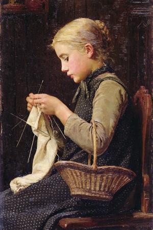 Knitting Girl, 1883