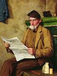 Old Feissli Reading the Newspaper, 1900-Albert Anker-Giclee Print