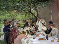 The Wedding Meal at Yport, 1886-Albert-Auguste Fourie-Framed Stretched Canvas