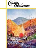 "Mountain Stream in Autumn,"October 1, 1938-Albert B. Marks-Framed Giclee Print