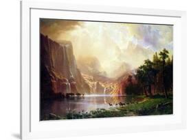 Albert Bierstadt Between the Sierra Nevada Mountains-Albert Bierstadt-Framed Art Print