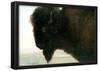 Albert Bierstadt Buffalo Head Art Print Poster-null-Framed Poster