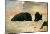 Albert Bierstadt Grizzly Bears Art Print Poster-null-Mounted Poster