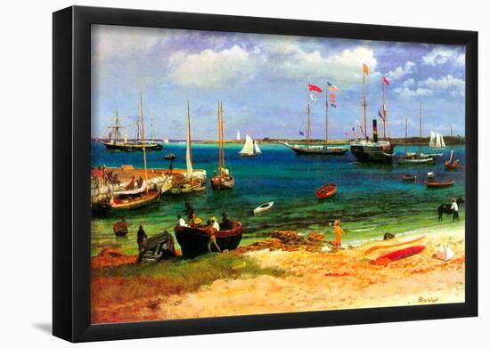 Albert Bierstadt Nassau Port Art Print Poster-null-Framed Poster