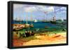 Albert Bierstadt Nassau Port Art Print Poster-null-Framed Poster