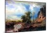 Albert Bierstadt Northern Fork of the Plate, Nebraska Art Print Poster-null-Mounted Poster