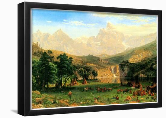 Albert Bierstadt Rocky Montains at Lander's Peak Art Print Poster-null-Framed Poster