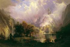 Waterfall and Rainbow, Niagara-Albert Bierstadt-Giclee Print