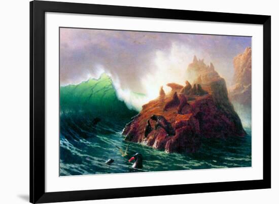 Albert Bierstadt Seal Rock California-null-Framed Art Print