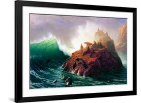 Albert Bierstadt Seal Rock California-null-Framed Art Print