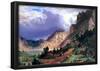 Albert Bierstadt Storm in the Rockies Mt. Rosalie Art Print Poster-null-Framed Poster