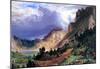 Albert Bierstadt Storm in the Rockies Mt. Rosalie Art Print Poster-null-Mounted Poster