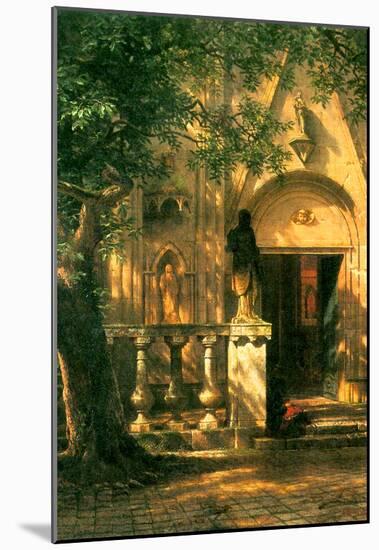 Albert Bierstadt Sunlight and Shadow 2 Art Print Poster-null-Mounted Poster