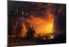 Albert Bierstadt Sunrise in Yosemite Valley Art Print Poster-null-Mounted Poster