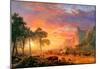 Albert Bierstadt The Oregon Trail Art Print Poster-null-Mounted Poster