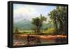 Albert Bierstadt Wind River Mountains Landscape in Wyoming Art Print Poster-null-Framed Poster