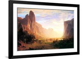 Albert Bierstadt Yosemite Valley Landscape-Albert Bierstadt-Framed Art Print