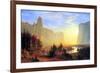 Albert Bierstadt Yosemite Valley Sun Rise-Albert Bierstadt-Framed Art Print